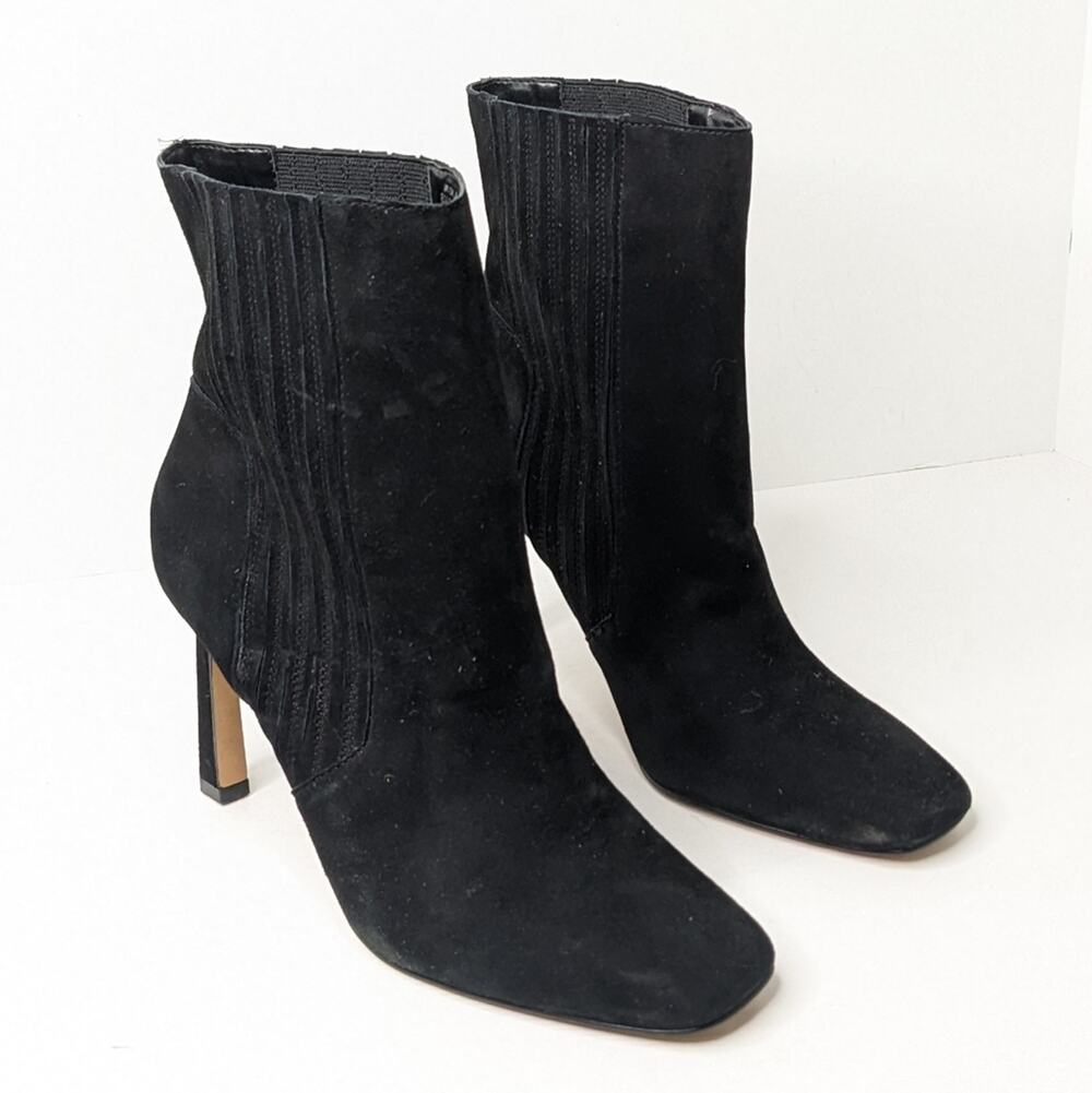 Vince Camuto Talanna Ankle Boots, Black Suede, Women's 8.5